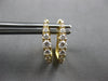 .55CT DIAMOND 18KT YELLOW GOLD ROUND OVAL HUGGIE HOOP LEVERBACK HANGING EARRINGS