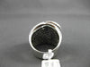 ESTATE LARGE 6.84CT WHITE & BLACK DIAMOND 18KT WHITE GOLD 3D INFINITY HEART RING