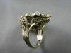 ANTIQUE LARGE FILIGREE AUSTRALIAN OPAL 1.30CTW 14KT YELLOW GOLD FLORAL RING !!!