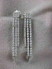 ESTATE 1.70CTW DIAMOND 14K WHITE GOLD HANGING DANGLE PUSHBACK EARRINGS 44MM #600