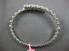 2.67CT DIAMOND 18K WHITE GOLD OVAL BEZEL INVISIBLE SEMI ETERNITY BANGLE BRACELET