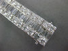 EXTRA LARGE 21.95CT DIAMOND 18KT WHITE GOLD 3D CLASSIC INFINITY TENNIS BRACELET