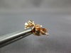 ESTATE .69CT DIAMOND 18KT ROSE GOLD 3D CLUSTER FLOWER STAR STUD EARRINGS