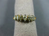 ESTATE .82CT FANCY YELLOW DIAMOND 14KT YELLOW GOLD SEVEN STONE ANNIVERSARY RING