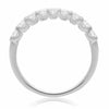 ESTATE .63CT DIAMOND 14KT WHITE GOLD ROUND SHARE PRONG WEDDING ANNIVERSARY RING