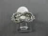 ESTATE WIDE .70CT DIAMOND 14K WHITE GOLD 3D INFINITY LOVE KNOT PROMISE LOVE RING