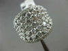 ESTATE LARGE 3.0CT DIAMOND 14KT WHITE GOLD ETOILE FILIGREE CLUSTER LOVE RING