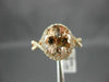 ESTATE LARGE 2.90CT DIAMOND & AAA MORGANITE 14KT ROSE GOLD OVAL ENGAGEMENT RING