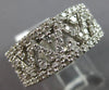 WIDE 2.55CT DIAMOND 18KT WHITE GOLD TRIANGULAR ETERNITY WEDDING ANNIVERSARY RING