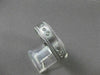 ESTATE WIDE DIAMOND 14K WHITE GOLD 3 STONE ETOILE MENS ANNIVERSARY RING #17838
