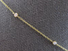 LARGE .72CT DIAMOND 18KT YELLOW GOLD ROUND HALO BY THE YARD OVAL LOVE NECKLACE