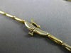 ESTATE .70CT DIAMOND 14K WHITE & YELLOW GOLD SOLITAIRE BEZEL LINK NECKLACE #5401