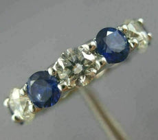 LARGE 8.95CT DIAMOND & AAA SAPPHIRE PLATINUM ETERNITY WEDDING ANNIVERSARY RING