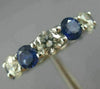 LARGE 8.95CT DIAMOND & AAA SAPPHIRE PLATINUM ETERNITY WEDDING ANNIVERSARY RING