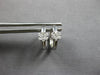 SMALL .10CT DIAMOND 14K WHITE GOLD INVISIBLE HUGGIE HOOP HANGING EARRINGS #27908