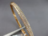 LARGE 1.91CT DIAMOND 18K ROSE GOLD 3 ROW PAVE SEMI ETERNITY CUFF BANGLE BRACELET