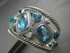 ANTIQUE WIDE 56.4CT DIAMOND & MULTI GEM 14KT WHITE GOLD BANGLE ONE OF A KIND!!!!