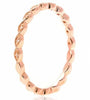 ESTATE .03CT DIAMOND 14K ROSE GOLD ROUND & MARQUISE SHAPE SEMI ETERNITY FUN RING