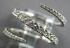 ESTATE LARGE .58CT DIAMOND 18KT WHITE GOLD CRISS CROSS WEDDING ANNIVERSARY RING