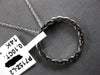 .10CT DIAMOND 14K WHITE GOLD MULTI LEAF CIRCLE OF LIFE FILIGREE FLOATING PENDANT