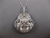ESTATE .26CT DIAMOND 14KT WHITE GOLD 3D HAPPY SUMO WRESTLER FUN FLOATING PENDANT