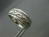 ESTATE WIDE 14KT WHITE GOLD FILIGREE ROPE DESIGN MENS WEDDING RING UNIQUE! #2439