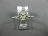 ESTATE .51CT ROUND & PEAR DIAMOND 14KT WHITE GOLD SEMI ETERNITY ENGAGEMENT RING