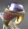 ESTATE MASSIVE 22.44CTW DIAMOND & AAA MULTI GEMSTONE 18KT ROSE GOLD 3D FUN RING