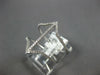 ESTATE WIDE .27CT DIAMOND 14KT WHITE GOLD 3D DOUBLE ANCHOR V SHAPE FUN LOVE RING