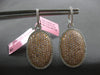 LARGE 3.61CT WHITE & PINK DIAMOND 18KT WHITE & ROSE GOLD OVAL HALO FUN EARRINGS