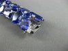 ESTATE MASSIVE 127.56CT DIAMOND & TANZANITE 18KT WHITE GOLD MULTI SHAPE BRACELET