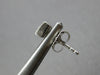 .25CT DIAMOND 14KT WHITE GOLD 3D CLASSIC PRINCESS SQUARE INVISIBLE STUD EARRINGS