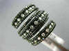 ESTATE 2.40CT DIAMOND 14KT WHITE & BLACK GOLD MULTI ROW CRISS CROSS ETOILE RING