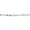 LARGE 52.68CT DIAMOND & AAA MULTI COLOR SAPPHIRE 18KT WHITE GOLD TENNIS BRACELET
