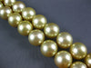 ESTATE EXTRA LARGE AAA GOLDEN SOUTH SEA PEARL CLASSIC LOVE NECKLACE