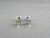 ANTIQUE 14KT GOLD 1.61CT 7MM ROUND 6 PRONG DIAMOND STUD EARRINGS F-G VS/SI
