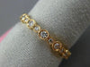 ESTATE .45CT DIAMOND 18K ROSE GOLD 3D FILIGREE ETERNITY WEDDING ANNIVERSARY RING