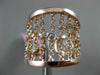 ESTATE WIDE .16CT DIAMOND 14KT ROSE GOLD DIAMOND BY THE YARD FLEXIBLE LOVE RING