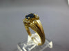 .28CT DIAMOND & AAA SAPPHIRE 14KT YELLOW GOLD 3D OVAL & ROUND ENGAGEMENT RING