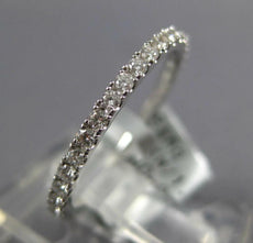 .40CT DIAMOND 18KT WHITE GOLD CLASSIC ROUND 1.5MM ETERNITY ANNIVERSARY LOVE RING