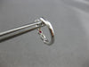 .23CT DIAMOND & AAA RUBY 14K WHITE GOLD 3D INFINITY HUGGIE HOOP HANGING EARRINGS