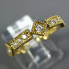 .41CT DIAMOND 18K YELLOW GOLD FILIGREE MILIGRAIN 3/4TH ETERNITY ANNIVERSARY RING