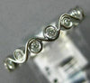 ESTATE .29CT DIAMOND 14KT WHITE GOLD 3D SWIRL INFINITY WEDDING ANNIVERSARY RING