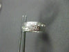 ANTIQUE WIDE .35CT DIAMOND 18KT WHITE GOLD FILIGREE HUGGIE EARRINGS #11988