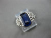 1.84CT OLD MINE DIAMOND & AAA SAPPHIRE 14K 2 TONE GOLD 3D ENGAGEMENT RING #27941