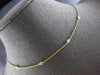 ESTATE .27CT DIAMOND 14KT YELLOW GOLD ROUND BY THE YARD ADJUSTABLE LOVE NECKLACE