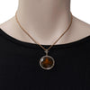 LARGE 17.67CT MOCHA DIAMOND & AAA SMOKY TOPAZ 18KT ROSE GOLD 3D FILIGREE PENDANT