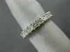 ESTATE 3.75CT PRINCESS CUT DIAMOND 14KT WHITE GOLD CLASSIC ETERNITY RING #20629