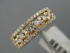 ESTATE WIDE .80CT DIAMOND 14KT ROSE GOLD 3D ETOILE WEDDING ANNIVERSARY RING 6mm