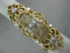 ESTATE EXTRA LARGE 1.85CT DIAMOND 14KT ROSE GOLD HEART FLEXIBLE FULL FINGER RING